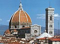 La cathédrale Santa Maria del Fiore (Sainte Marie de la Fleur) et le campanile de Giotto.