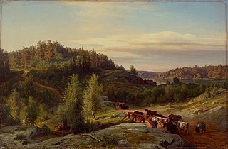 Landscape from Kuru in Evening Light, 1858