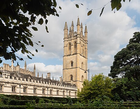 Magdalen College, University of Oxford, seen from opposite High Street.