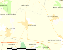 Mapa obce Buigny-l’Abbé