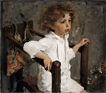 Mika Morozova, portrait of Margarita Morozova's son Mika (1901)