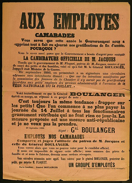 File:AUX EMPLOYES CAMARADES Vous savez que cette année le Gouvernement nous a supprimé tout à fait ou ajourné nos gratific, AFF4244.jpg