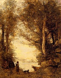 Le Joueur de flûte du lac d'Albano Camille Corot, 1872 Collection privée