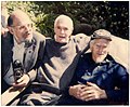 Springfield LSD activist Timothy Leary sitting between Alan Ginsburg and Dr. Lilly.