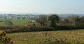 Le bourg de Plomodiern : vue panoramique.