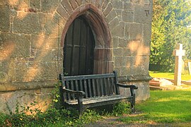 Llanfrechfa Church Bench.jpg