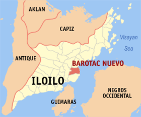 Mapa a pakabirukan ti Barotac Nuevo