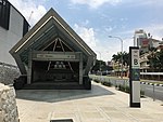 Pintu B stesen di Jalan Hang Jebat berdekatan Stadium Negara.