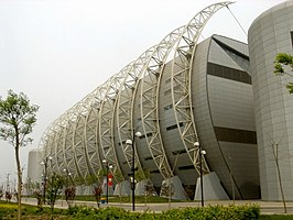 Buitenkant van het stadion.