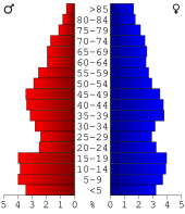 Bevolkingspiramide Montgomery County