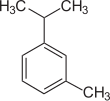 Struktur von m-Cymol