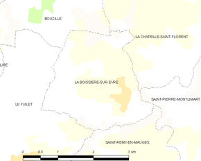 Poziția localității La Boissière-sur-Èvre