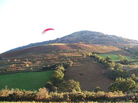 Pratique du parapente sur le Baïgura.