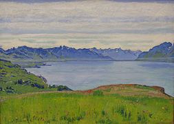 Paysage au-dessus du lac Léman (1906), Nouvelle Pinacothèque de Munich.