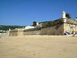 Fortress viewed from the beach