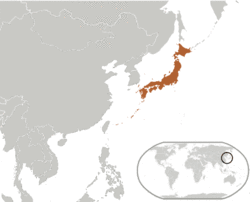 Location of Japan