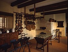 Photo de la reconstitution de l'intérieur d'une boulangerie.