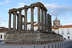 Ruins of a classical columned temple