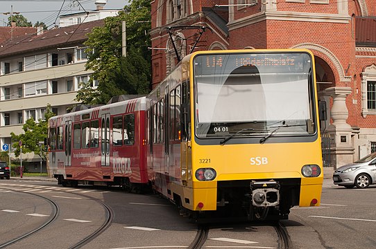 U4, direction Hölderlinplatz in Stuttgart, Germany.