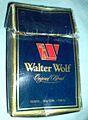 Un paquet de cigarettes de la marque Walter Wolf.