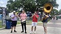 Northwestern State University students perform at the 25th Natchitoches Jazz and R&B Festival.