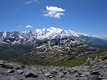 Massif de Pormenaz et Mont-Blanc