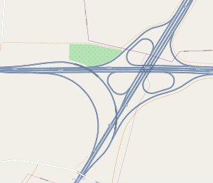 Übersichtskarte Autobahnkreuz Rippachtal