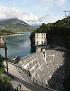 Barrage du Sautet en 2008.