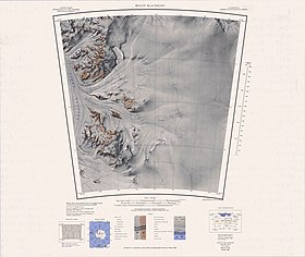 Carte topographique de la chaîne de la chaîne La Gorce (au sud-ouest).