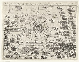 Het beleg van het kasteel van Hoogstraten in 1603