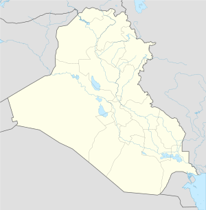 Amêdî li ser nexşeya Iraq nîşan dide