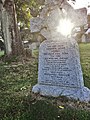 The gravestone of comedian, writer and actor Spike Milligan showing the notable epitaph