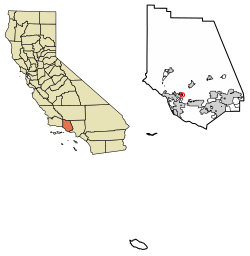 Location in Ventura County and the state of California