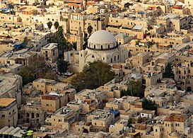 Hurva Synagogue and Sidna Omar mosque in the Jewish Quarter