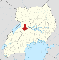 District location in Uganda