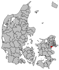 Kart som viser Greve kommune.