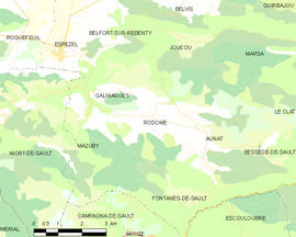 Mapa obce Rodome