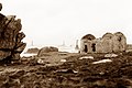 Ouessant : ruines d'un phare et cornes de brume.