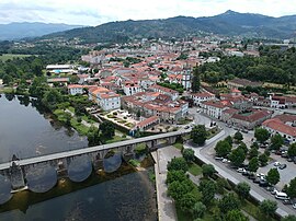 Aerial view of Ponte da Barca