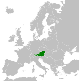 Localização de Estado Federal da Áustria