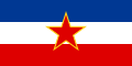 ? Vlag van de Socialistische Federale Republiek Joegoslavië, 1943-1991 (ratio 1:2)