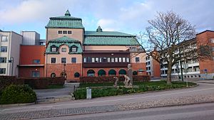 Gamla teatern i Ronneby fotograferad år 2017.