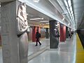 columns at Museum station