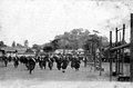 Image 21Japanese high-school girls playing football in their traditional hakama with one team wearing sashes (c. 1920) (from Women's association football)