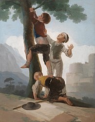 1791-1792 Boys climbing a tree