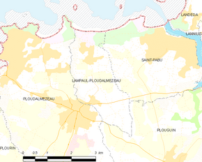 Poziția localității Lampaul-Ploudalmézeau