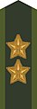 Collar patch m/58 (gold) on uniform m/58-m/59 and field uniform M90 (1983–2002)