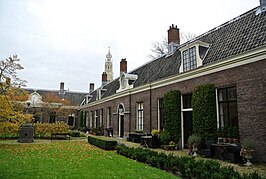 De binnentuin van Teylers Hofje