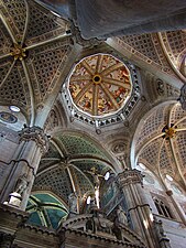 Looking up in the Certosa of Pavia