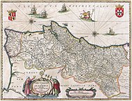 Map of Portugal from 1647